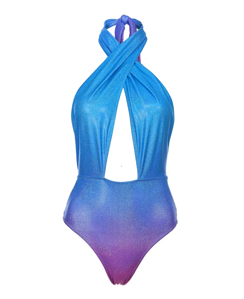 TWIST SWIMSUIT - BLUE