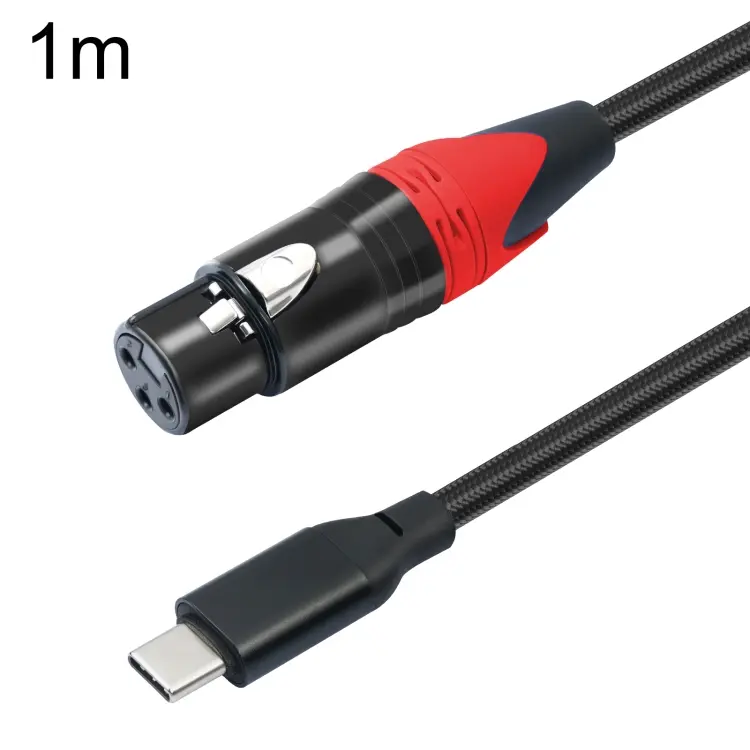 TY03RE Type-C Male to XLR Female Audio Cable for Dynamic Microphone, Length
