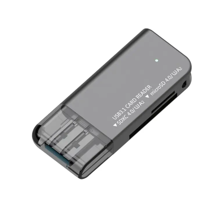 V30 / V60 / V90 USB3.1 Multifunction Card Reader Support SD / TF Card (Tarnish)