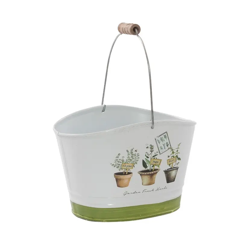 Vaschetta in latta "Fresh Herbs" 18,5x13,5H12,5