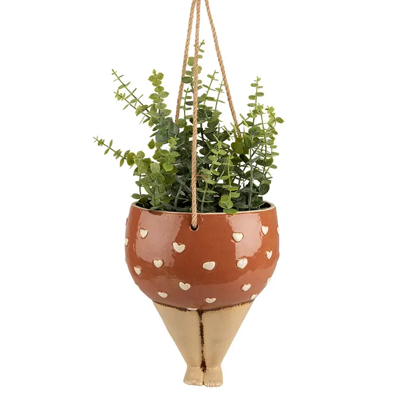 Vaso di fiori appeso gambe 17x15x20 cm