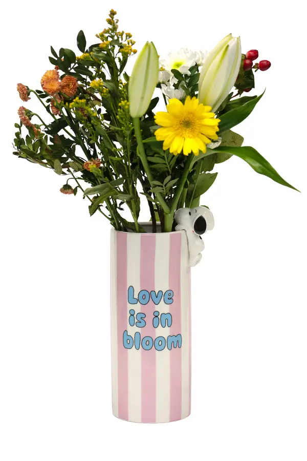 Vaso in ceramica con decorazione Peanuts Licensing Purple