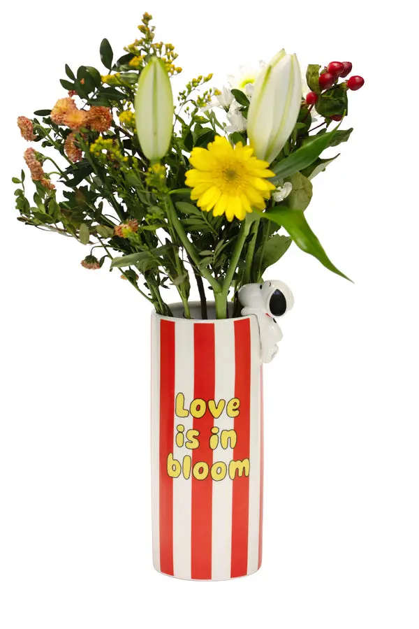 Vaso in ceramica con decorazione Peanuts Licensing Red