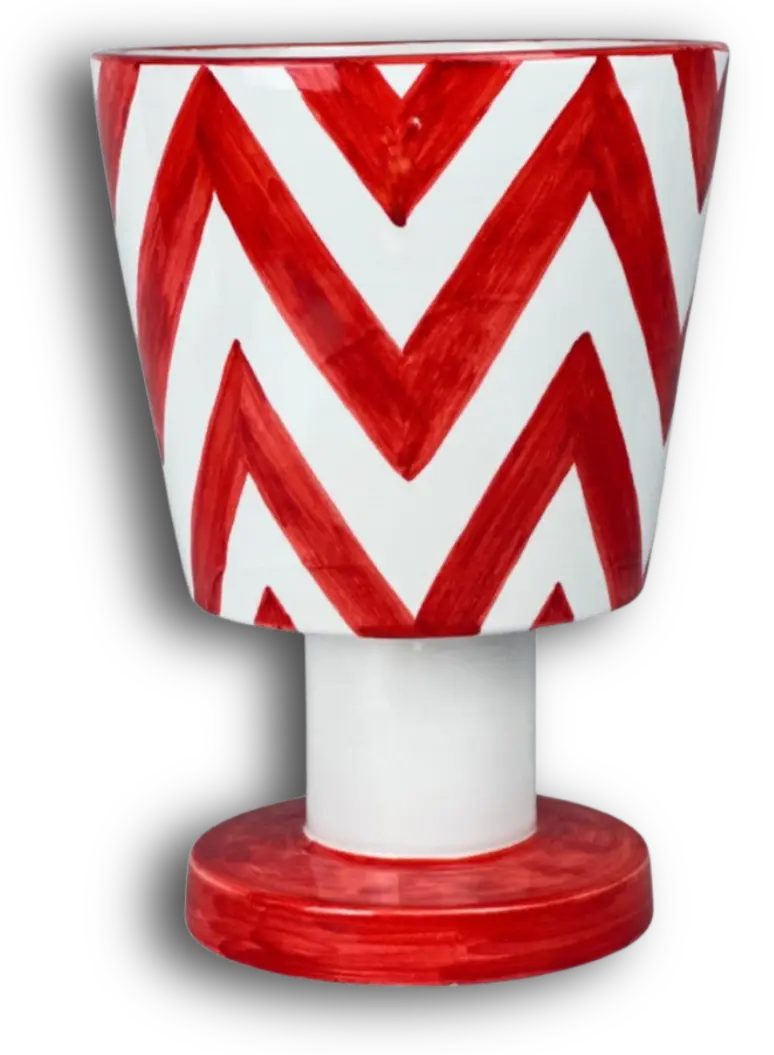 Vaso in ceramica dipinto a mano