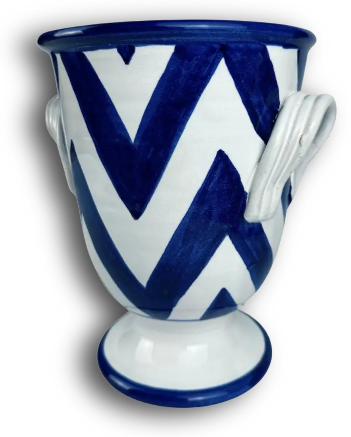 Vaso in ceramica dipinto a mano