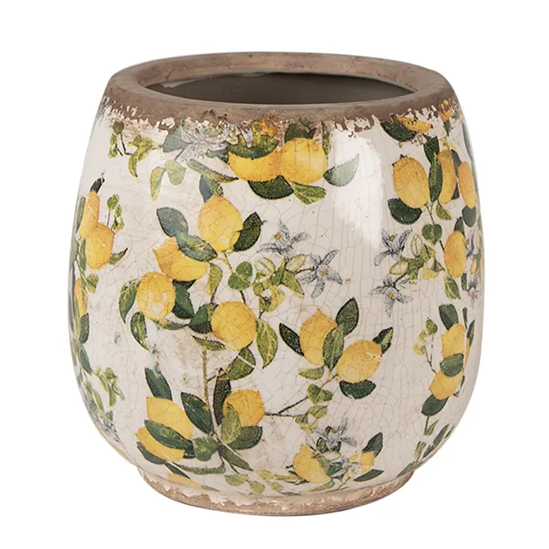 Vaso in ceramica Ø 13x13 cm Limoni