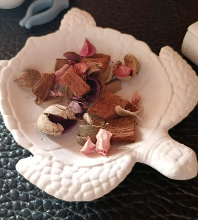 Vassoio tartaruga per potpourri