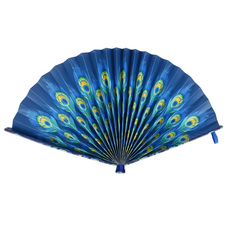 Ventaglio in Carta Pieghevole Peacock - Fiesta & Siesta