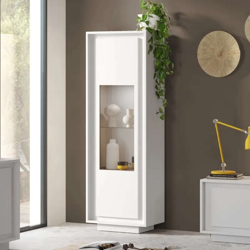 Vetrina Tiki 1 anta bianco opaco