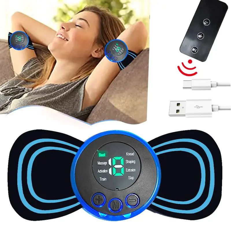 WaveRelief™ Microcurrent Neck Massager — 3 Modes Portable Pain Relief
