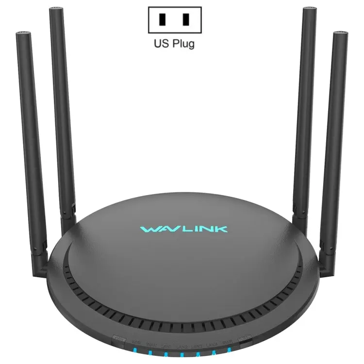 WAVLINK WN531P3 WAN / LAN Port Signal Booster Wireless Repeater AC1200 Wireless Routers, Plug