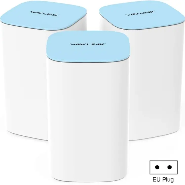 WAVLINK WN551K3 3pcs AC3000 WiFi Wireless Repeater Built-in Antenna Tri-Band Mesh Wireless Router, Plug