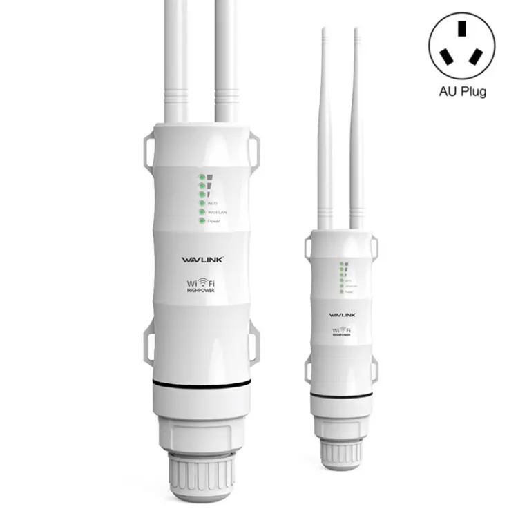 WAVLINK WN570HA1 Weatherproof 2.4+5GHz 600Mbps Outdoor WiFi Range Router Extender, Plug