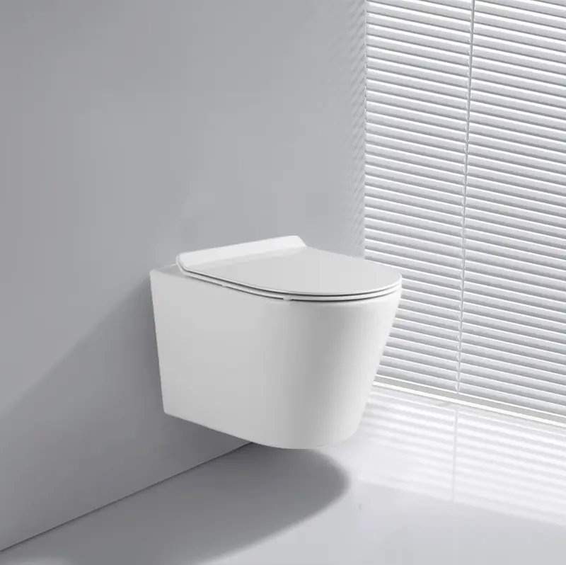 WC sospeso rimless YJ-2392 48.5x36x.36.5 cm bianco lucido