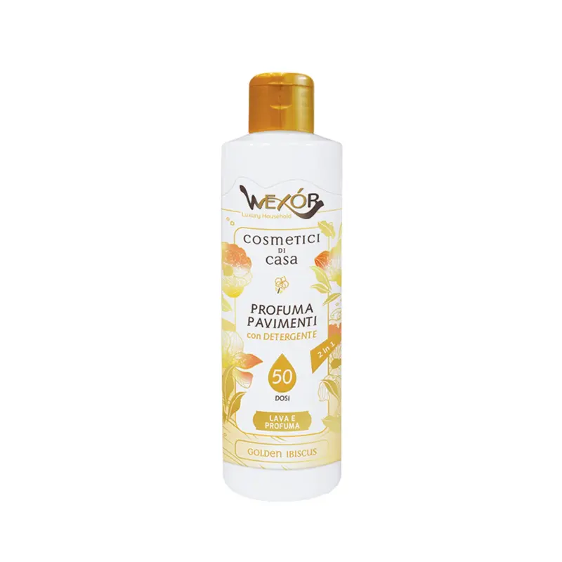 WEXOR COSMETICI DI CASA PROFUMA PAVIMENTI CON DETERGENTE 2IN1 235ML 50 DOSI GOLDEN IBISCUS