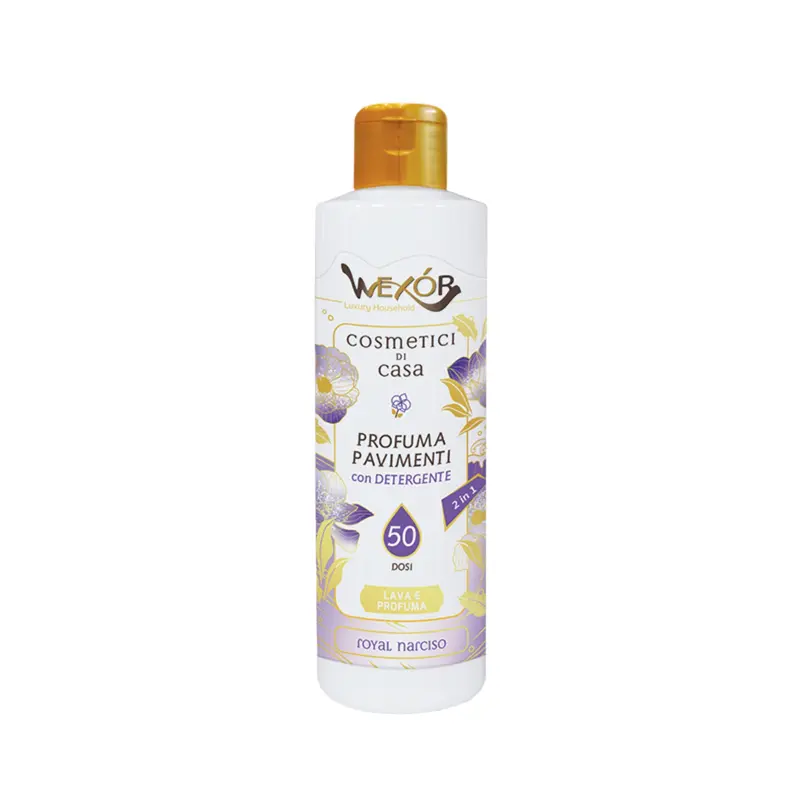 WEXOR COSMETICI DI CASA PROFUMA PAVIMENTI CON DETERGENTE 2IN1 235ML 50 DOSI ROYAL NARCISO