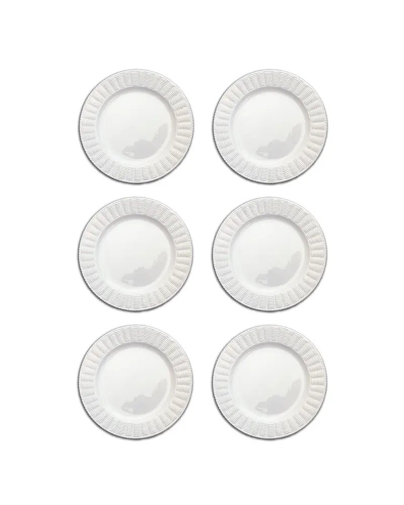 WHITE WILLOW DESSERT PLATES
