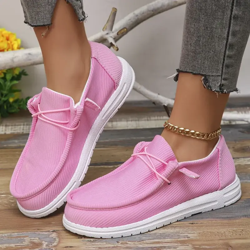 Women’s Canvas Sneakers – Classic Round Toe Comfort