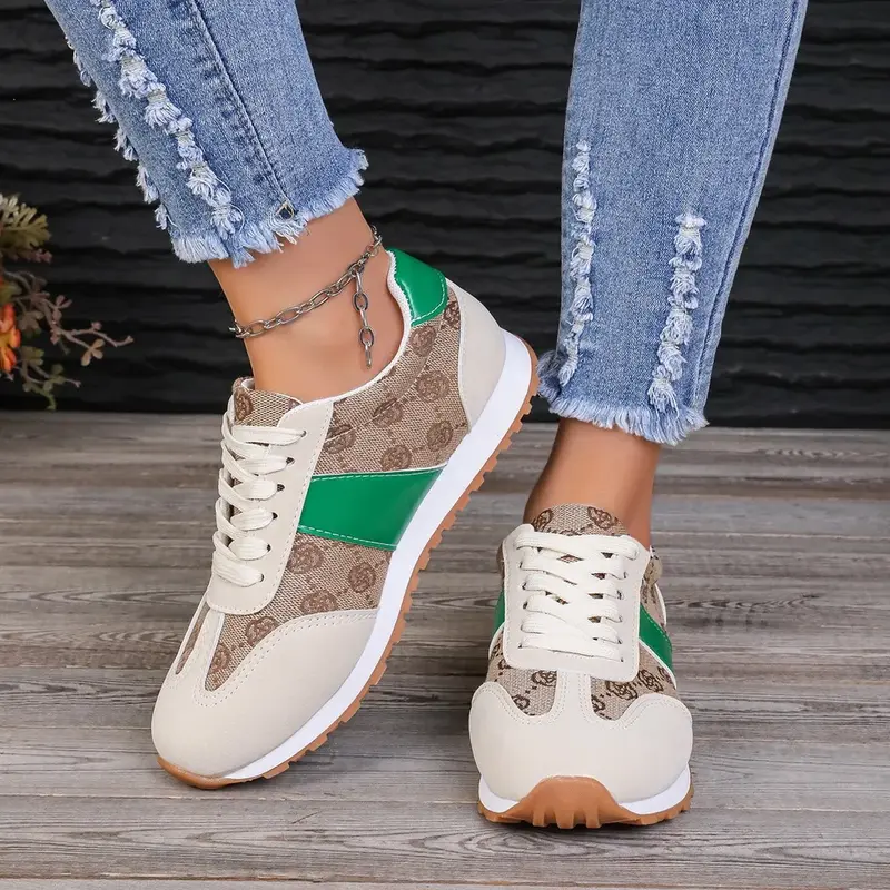Women’s Contrast Sneakers – Lightweight Daily Wear