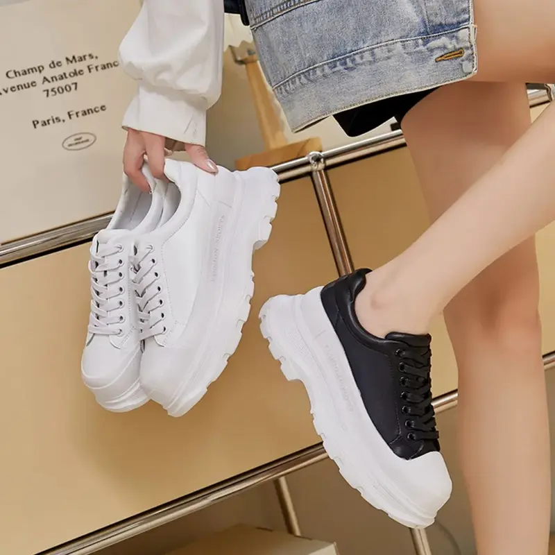 Women’s Platform Sneakers – Lace-Up Street Edition